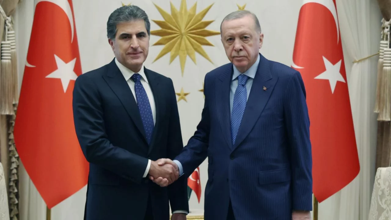 Cumhurbaşkanı Erdoğan, IKBY Başkanı Barzani ile g&ouml;r&uuml;şt&uuml;