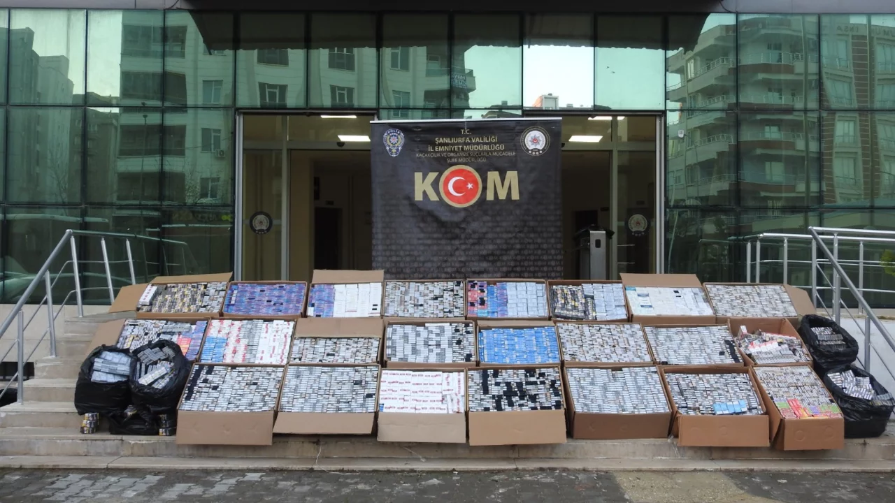 Şanlıurfa'da 30 bin paket ka&ccedil;ak sigara ele ge&ccedil;irildi