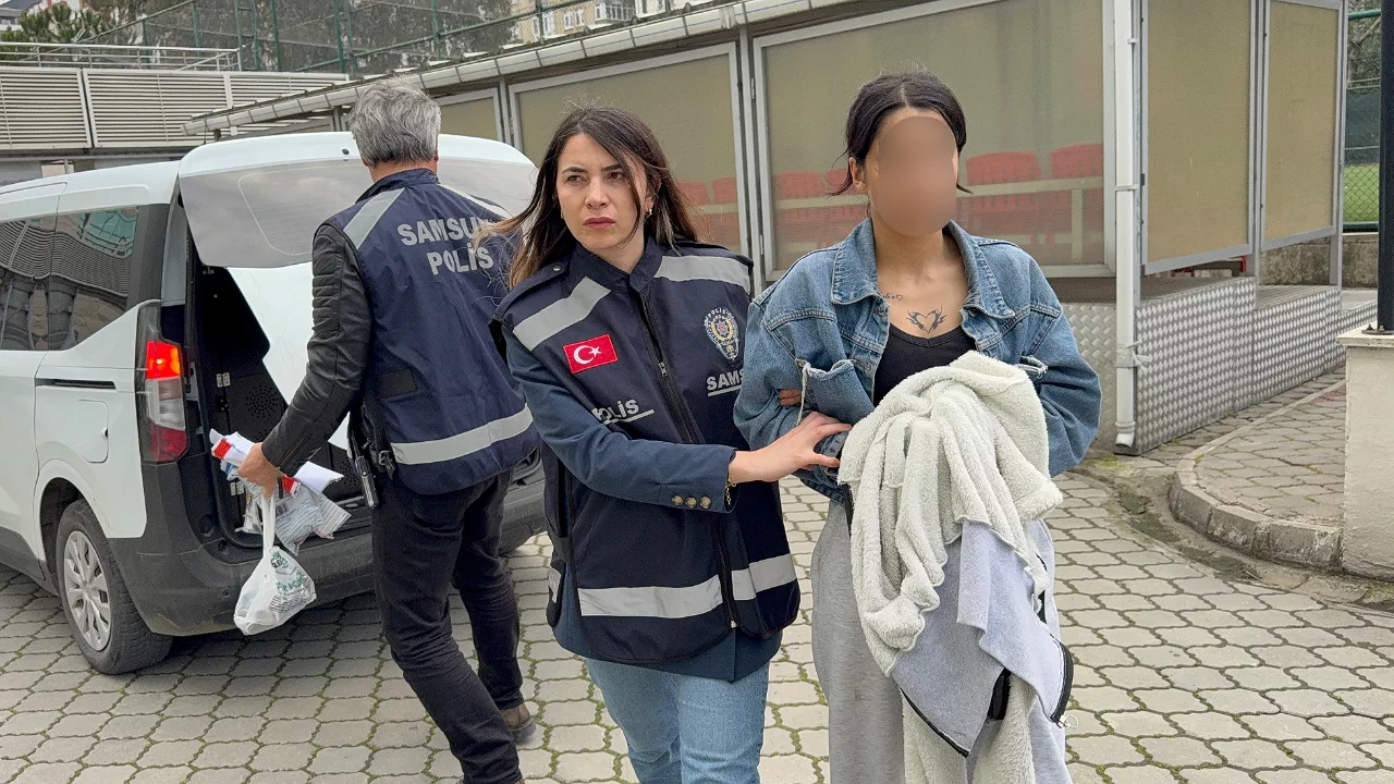 Samsun'da kız &ccedil;ocuğu attığı mesajla kurtarıldı: 4 g&ouml;zaltı
