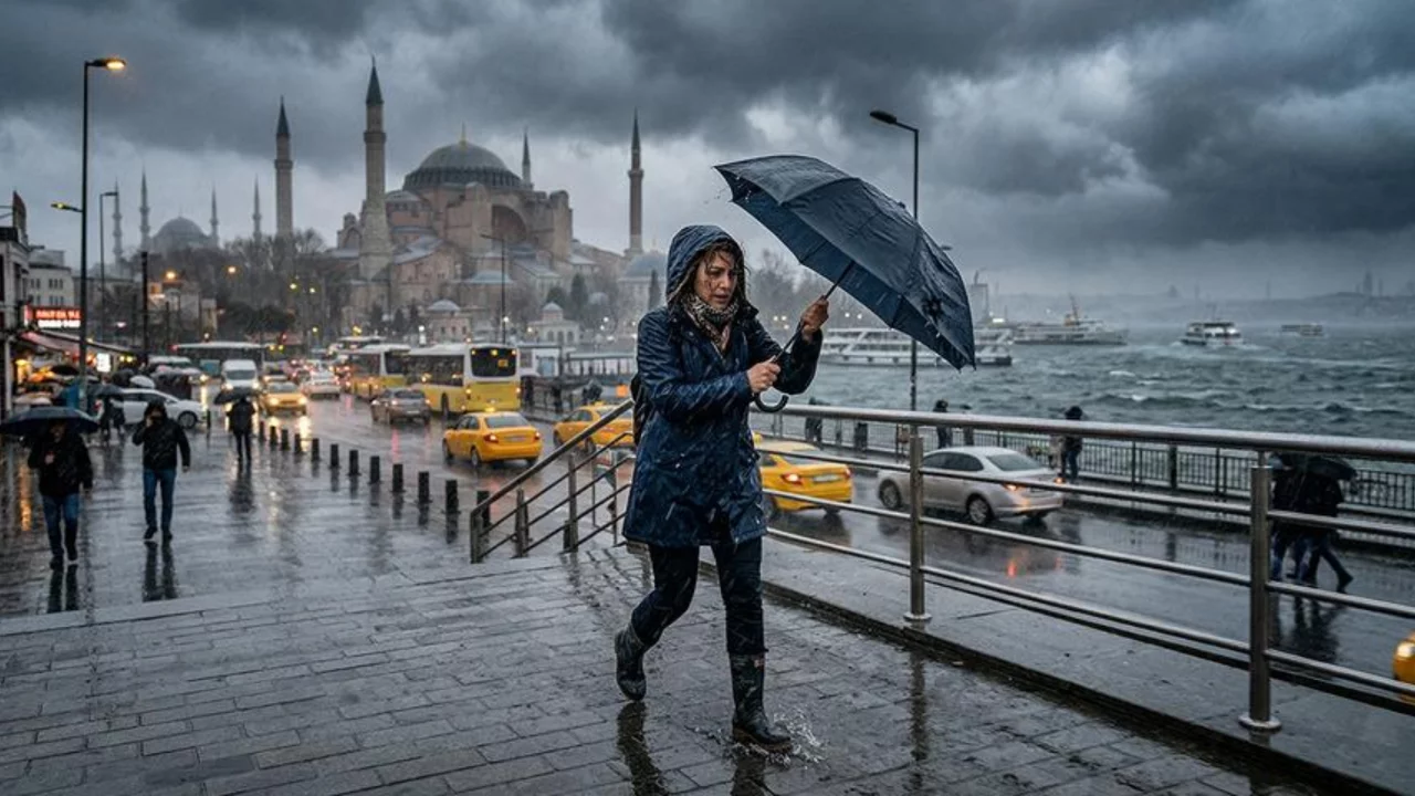 AKOM İstanbul i&ccedil;in saat verdi! Kuvvetli sağanak ve fırtına uyarısı