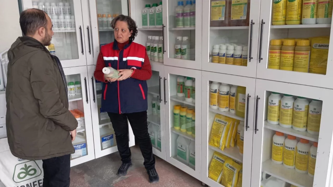 Bitki koruma &uuml;r&uuml;nleri bayilerine y&ouml;nelik denetim