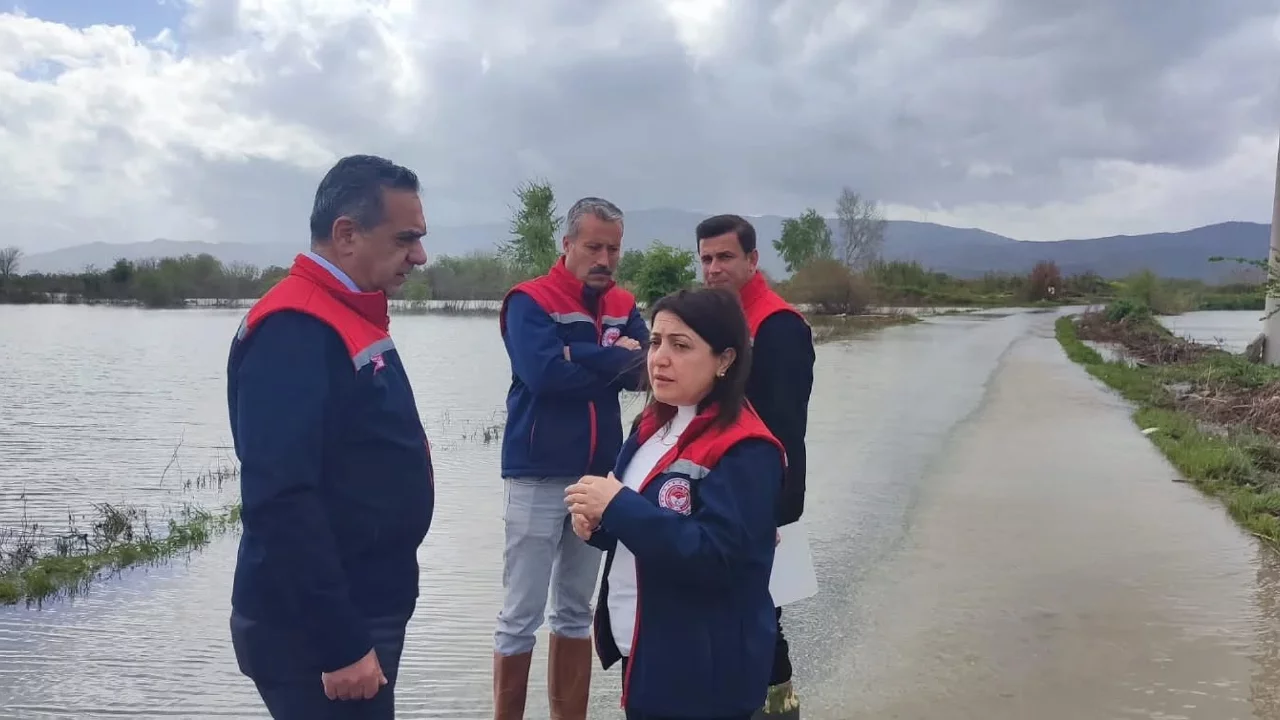 Sular altında kalan arazilerde kesin zarar tespiti yapıldı