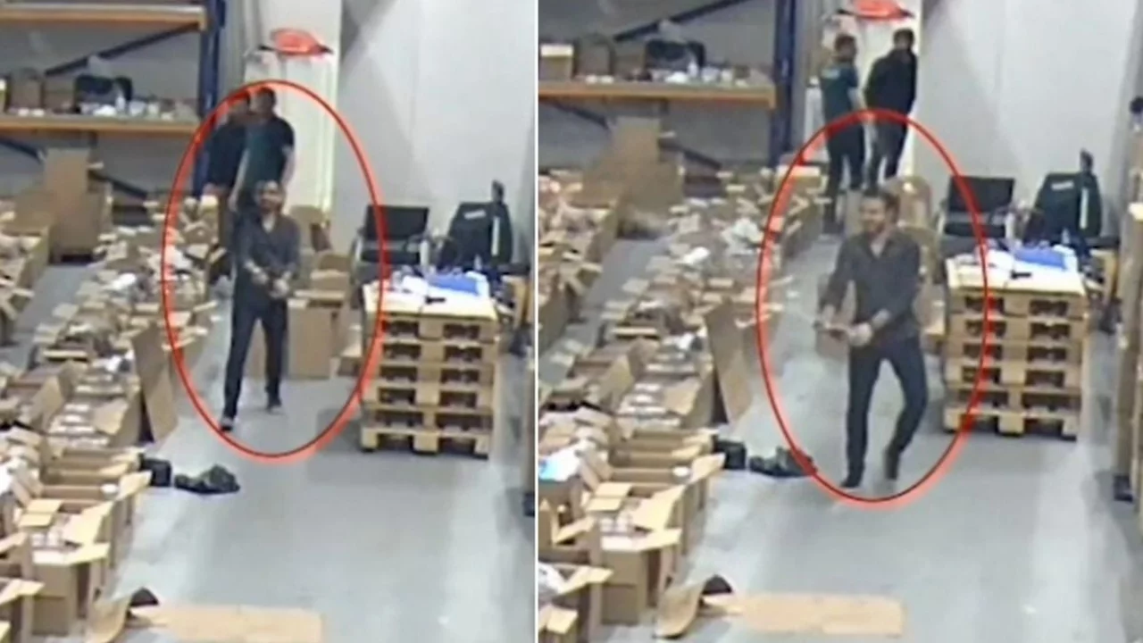 G&ouml;r&uuml;nt&uuml;ler İstanbul Havalimanı'ndan! Vurgunu yapıp bir de şampanya patlatmışlar