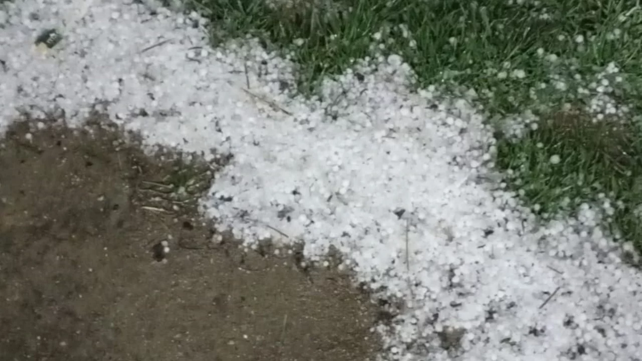 Bolu'da sabaha karşı yağan dolu yeşil alanları beyaza b&uuml;r&uuml;d&uuml;