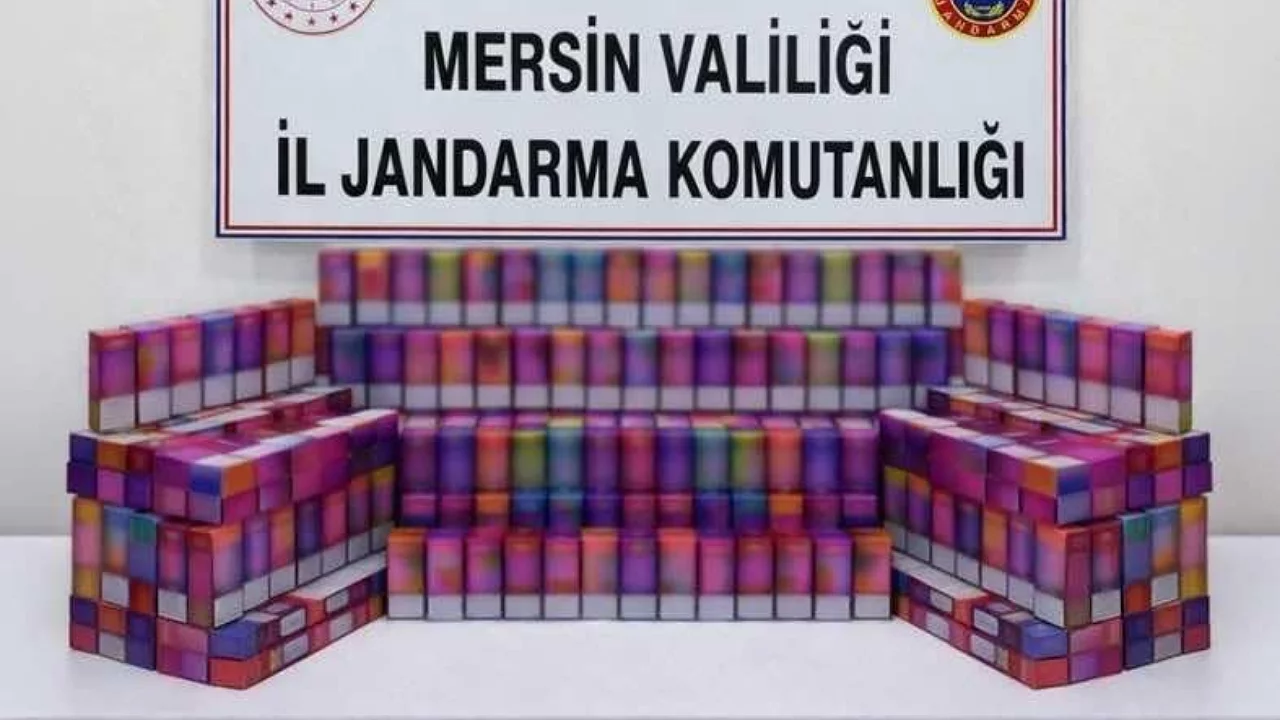650 g&uuml;mr&uuml;k ka&ccedil;ağı elektronik sigara ele ge&ccedil;irildi