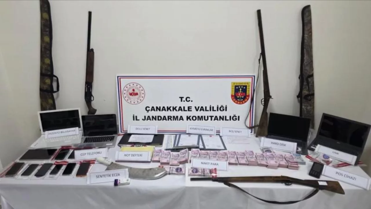&Ccedil;anakkale merkezli tefecilik operasyonu: &Ccedil;ok sayıda kişi g&ouml;zaltında...