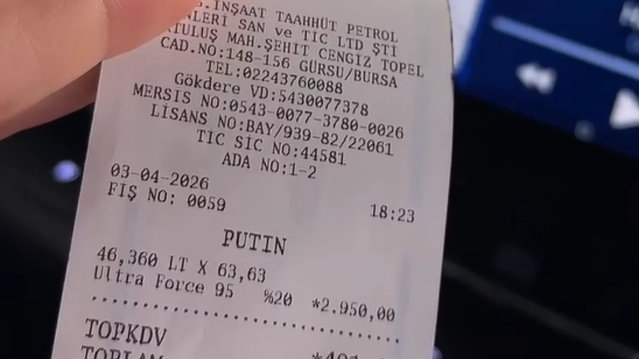 'Putin' Bursa'da yakıt aldı! Görünce şaşıp kaldılar
