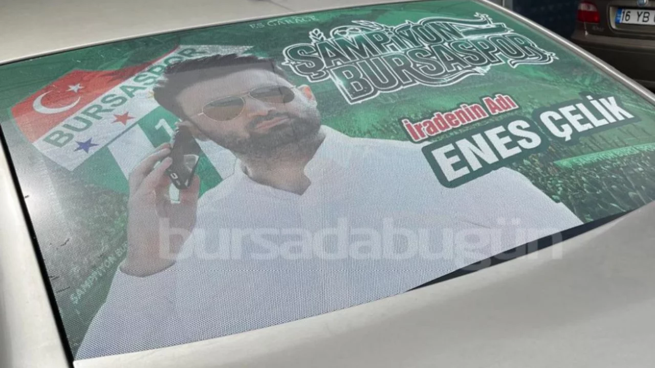 Bursaspor taraftarından Başkan Çelik'e büyük jest! Araçlarını kapladılar...