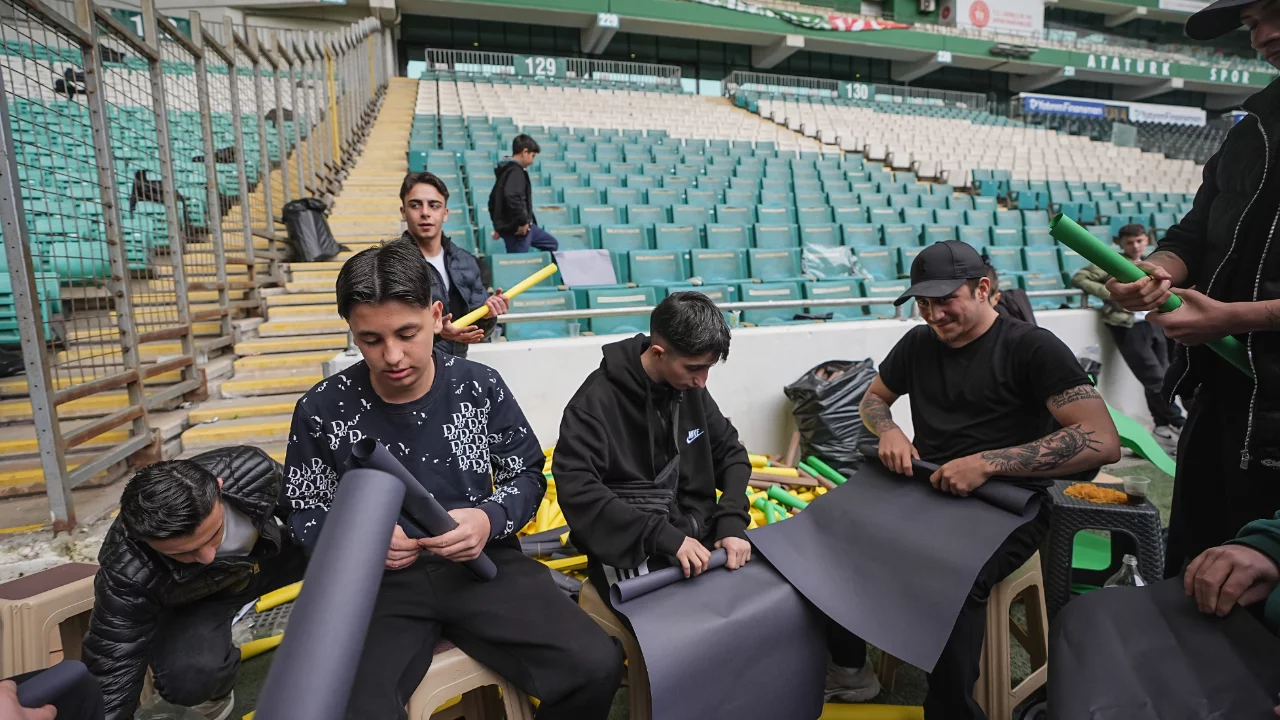 Şampiyonluk maçına damga vuracak! Bursaspor tribünlerinden dev koreografi