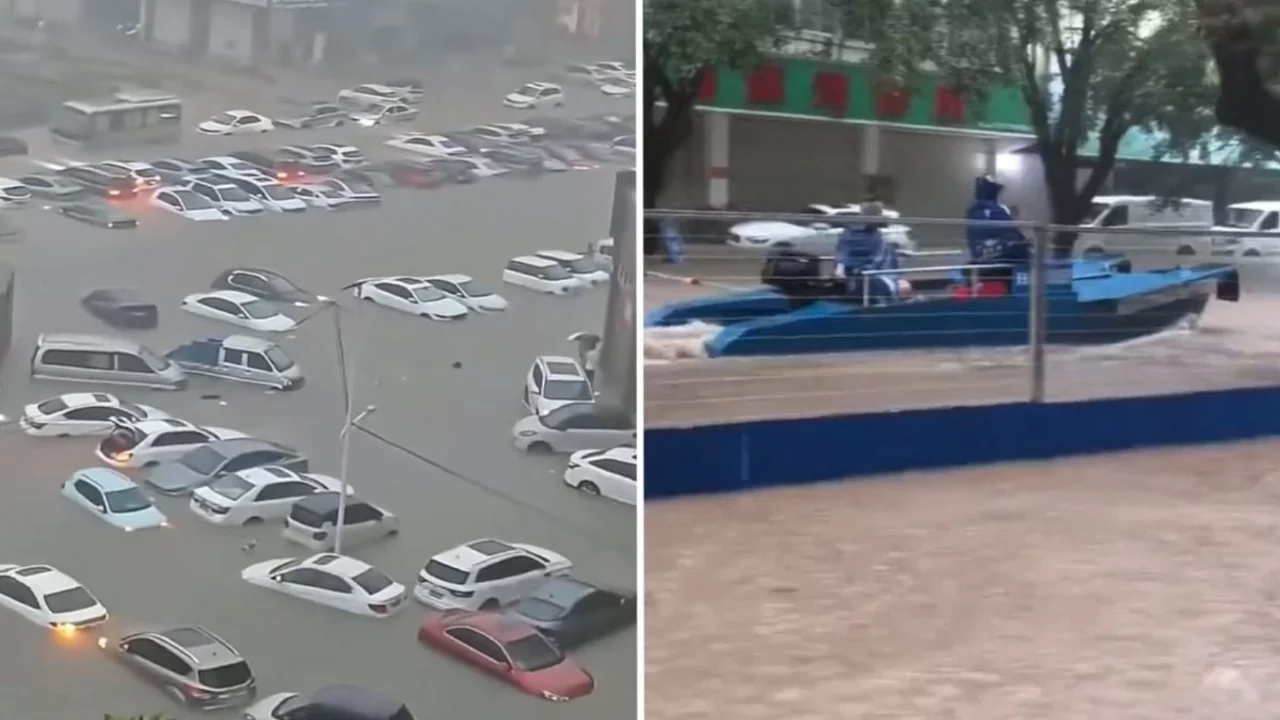 Şiddetli yağışla birlikte gelen sel ülkeyi felç etti! "Yüzyılda bir görülebilecek olay"