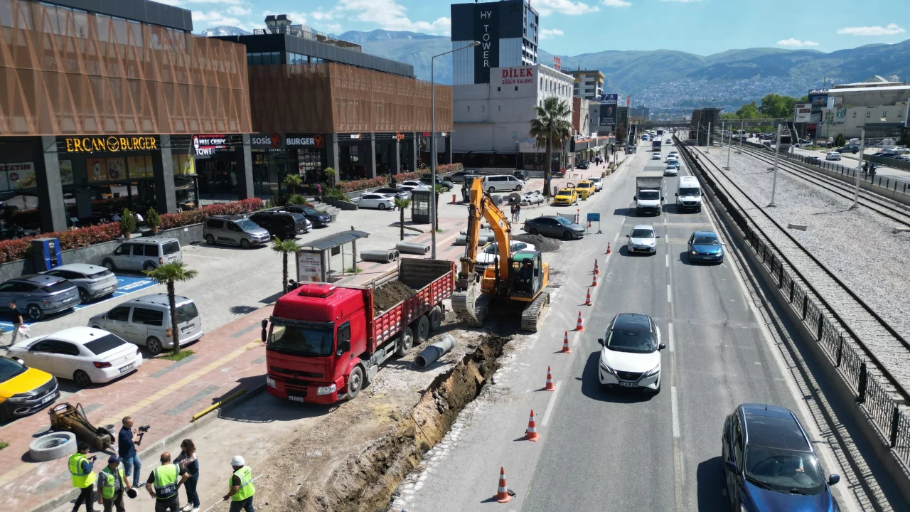 Bursa'da altyapı güçleniyor! 230 metrelik yeni hat