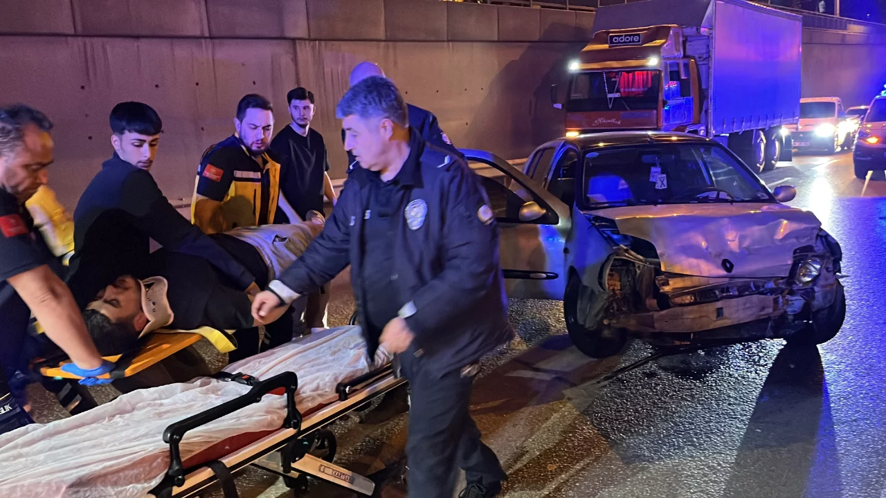 Bursa'da gece yarısı korkutan kaza!