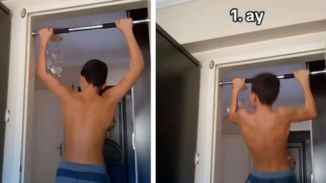 4 yıl boyunca barfiks çekti, adeta bambaşka biri oldu