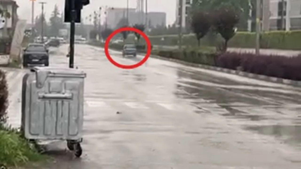 Bursa'da sabah saatlerinde şoke eden görüntü: 3 kilometre boyunca böyle ilerledi...
