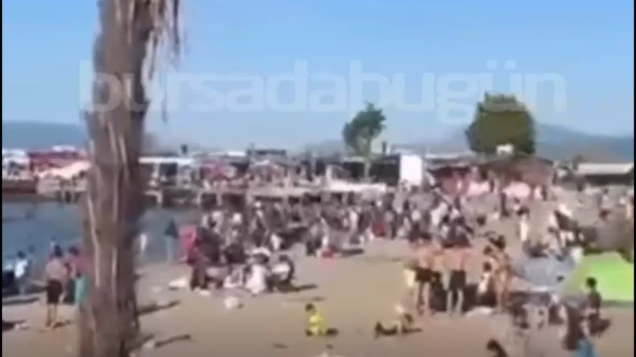 Mudanya sahili bayramın son gününde doldu taştı! 