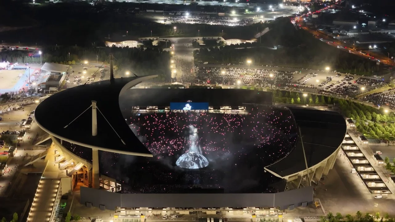 Kanye West İstanbul'u salladı! Dev konser havadan görüntülendi