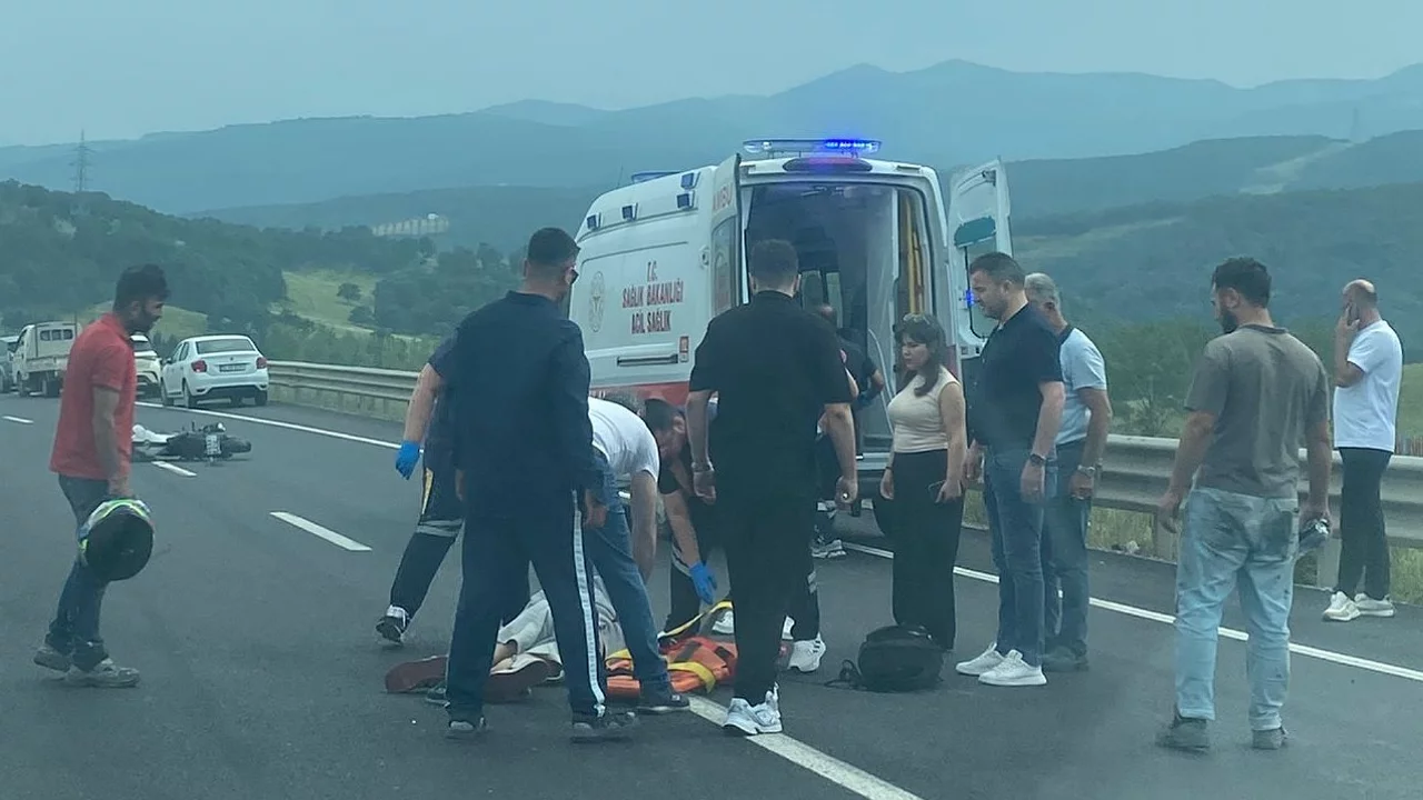 Bursa girişinde gen&ccedil; motosikletli ağır yaralandı!