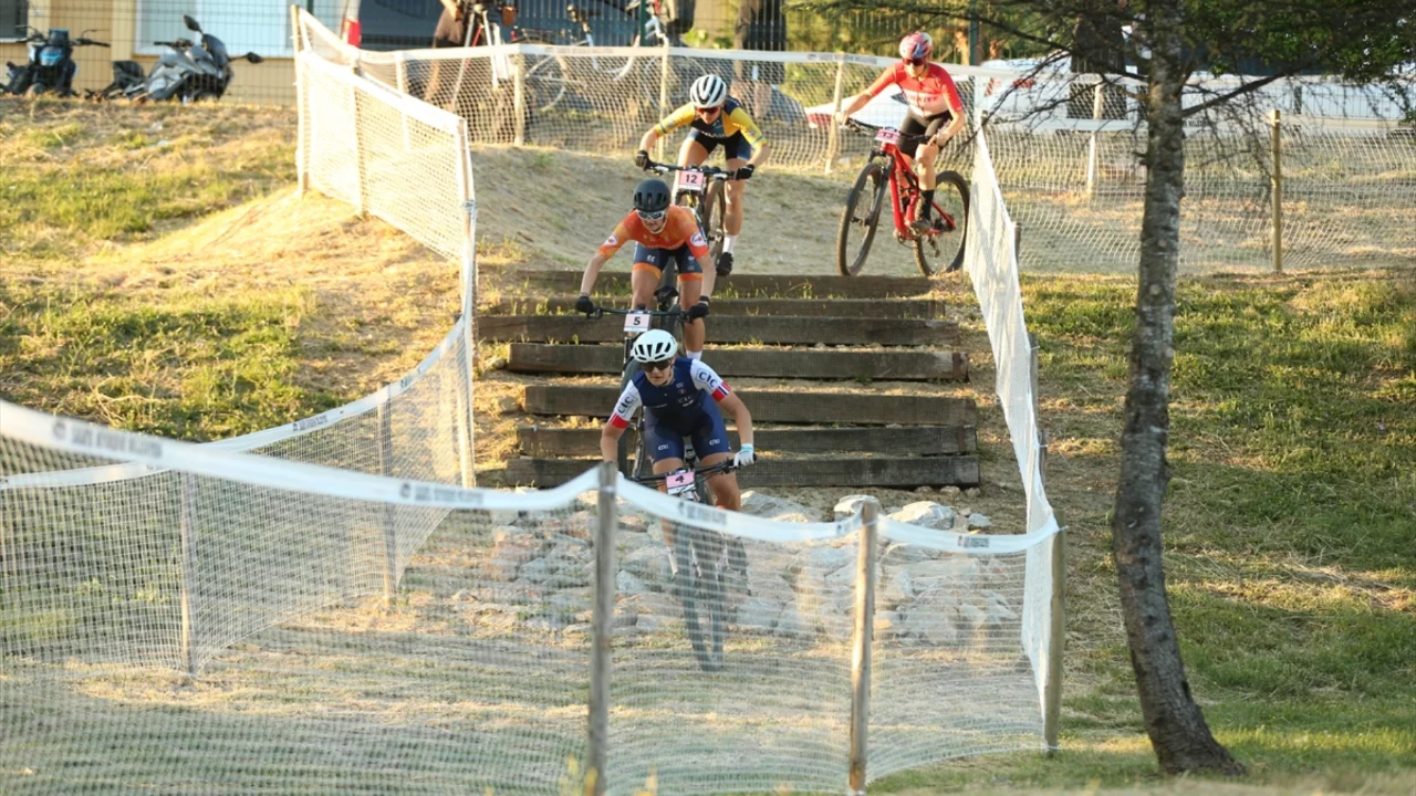 Sakarya'da Avrupa MTB Eliminator Şampiyonası nefes kesti