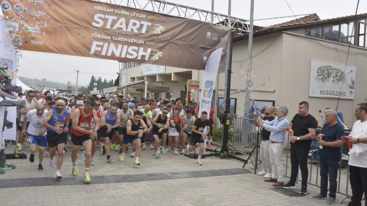 Yaren Leylek i&ccedil;in koştular: 400 sporcu Karacabey'de buluştu