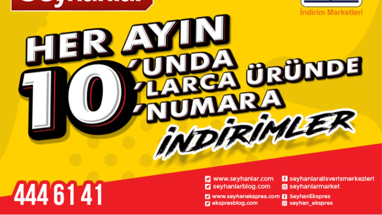 Her ayın 10'unda y&uuml;zde 10 indirim Bursalılar i&ccedil;in Seyhanlar'da...