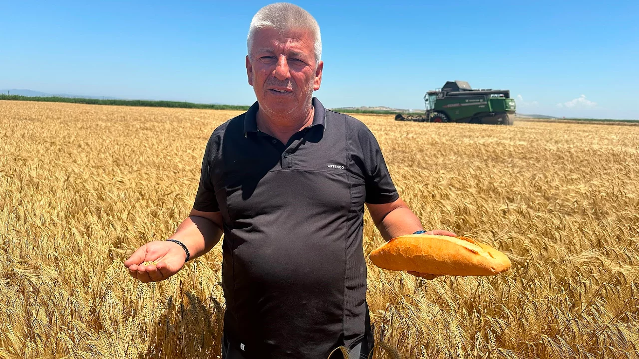 Bursalı çiftçilerden ekmek tepkisi! "Bizim payımıza düşen 5 lira"