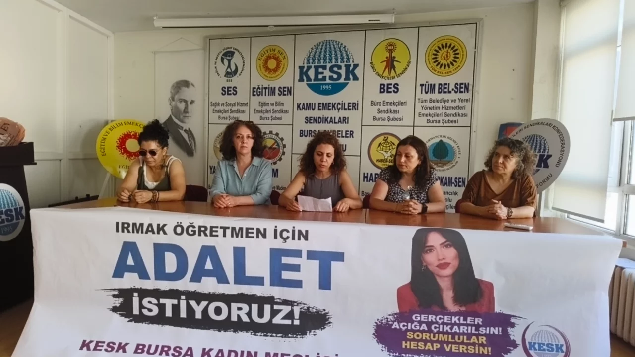 Bursa Eğitim-Sen'den Irmak &ouml;ğretmenin ş&uuml;pheli &ouml;l&uuml;m&uuml; ile ilgili a&ccedil;ıklama