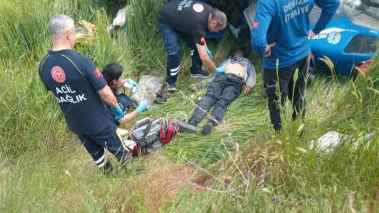 Kontrolden çıkıp devrilen traktörde 1 kişi yaşamını yitirdi...