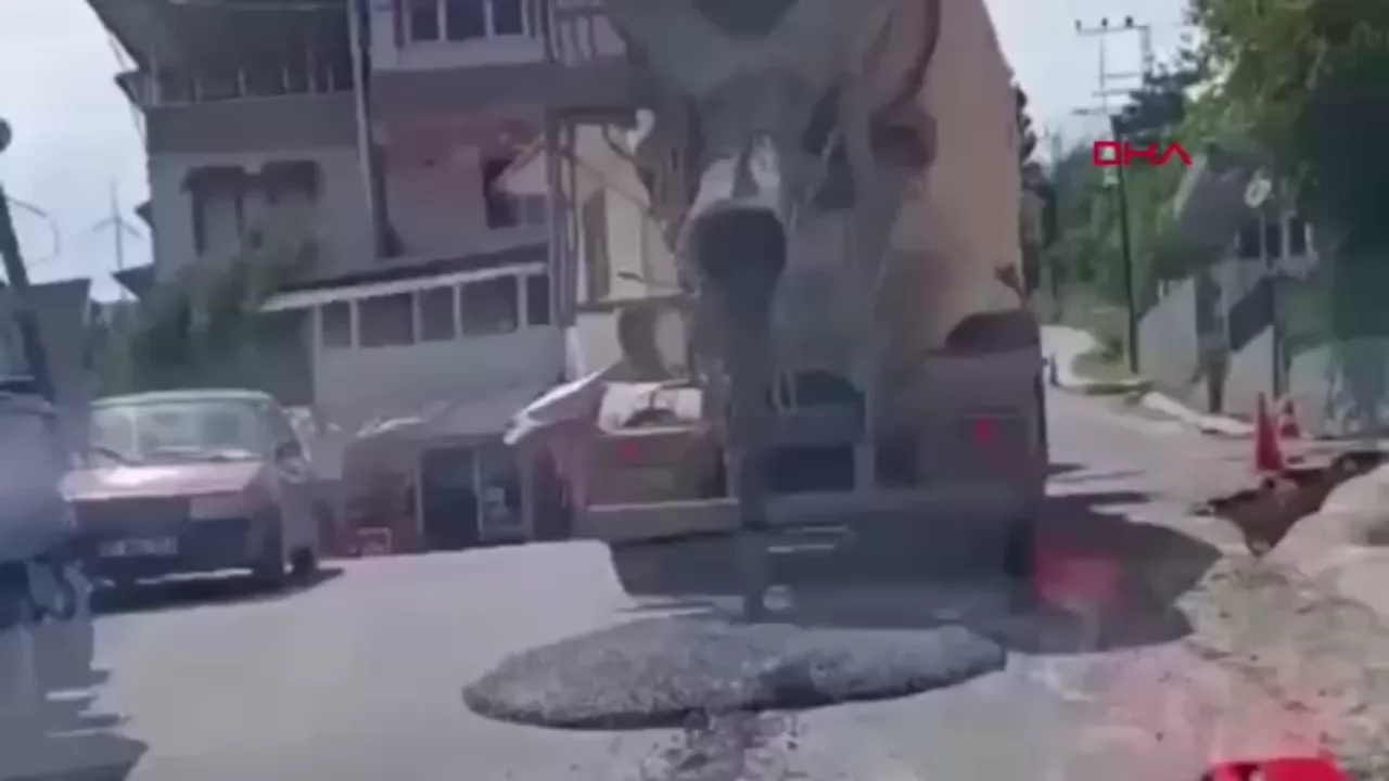 Yola beton saçarak ilerledi! Sosyal medyada paylaşılan görüntüler sonrası ceza yağdı