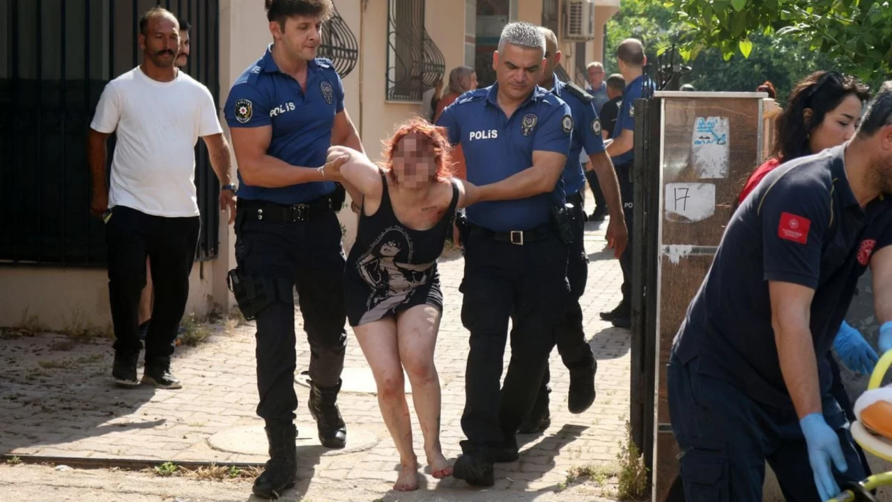 Korku dolu anlar: Evi ateşe verip kendini kilitledi