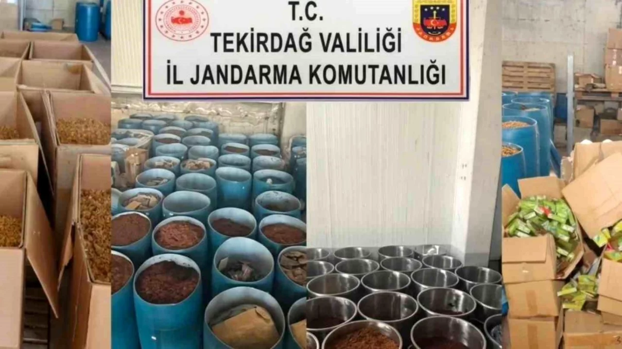 Bir ilçede 84 milyon TL değerinde kaçak tütün ele geçirildi