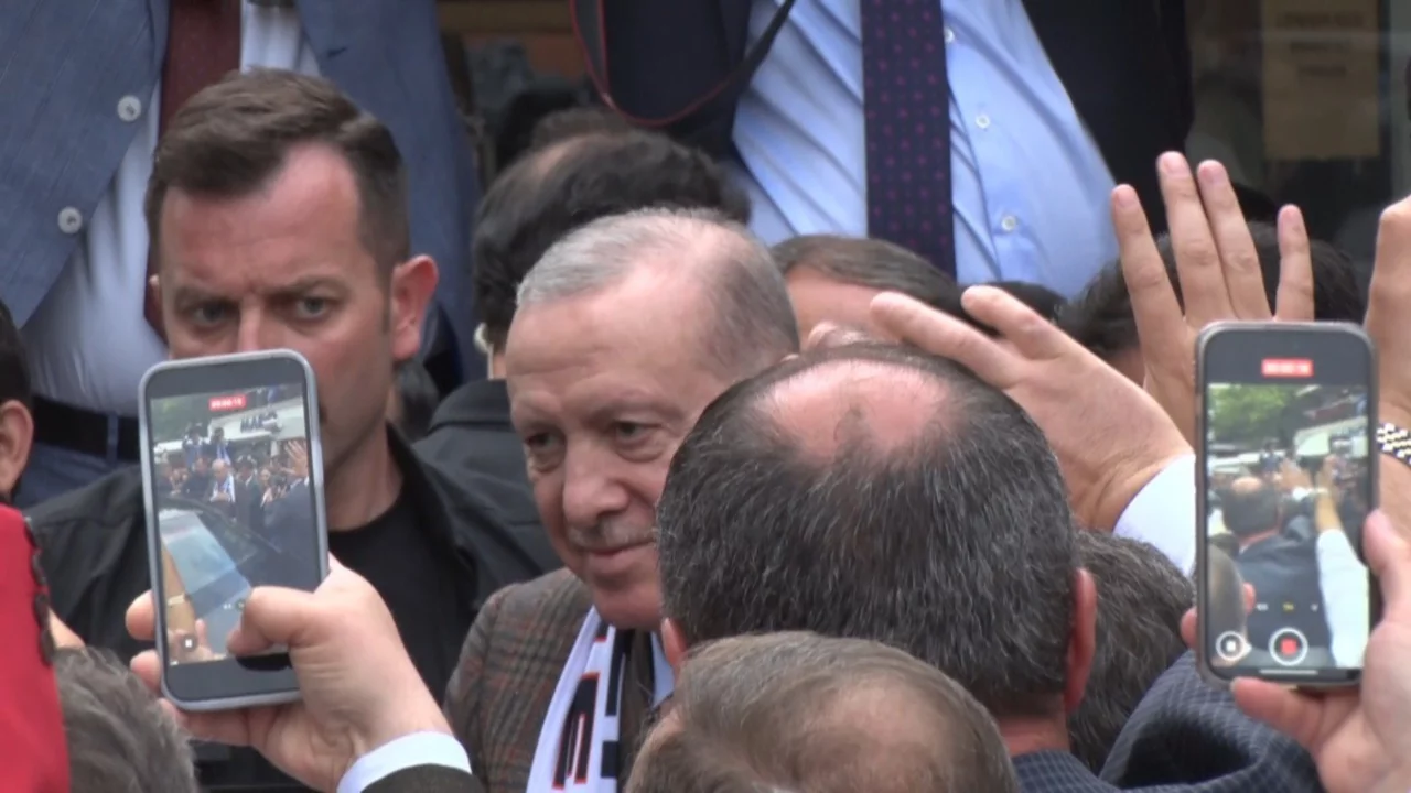 Cumhurbaşkanı Erdoğan'a Edirne'de yoğun ilgi