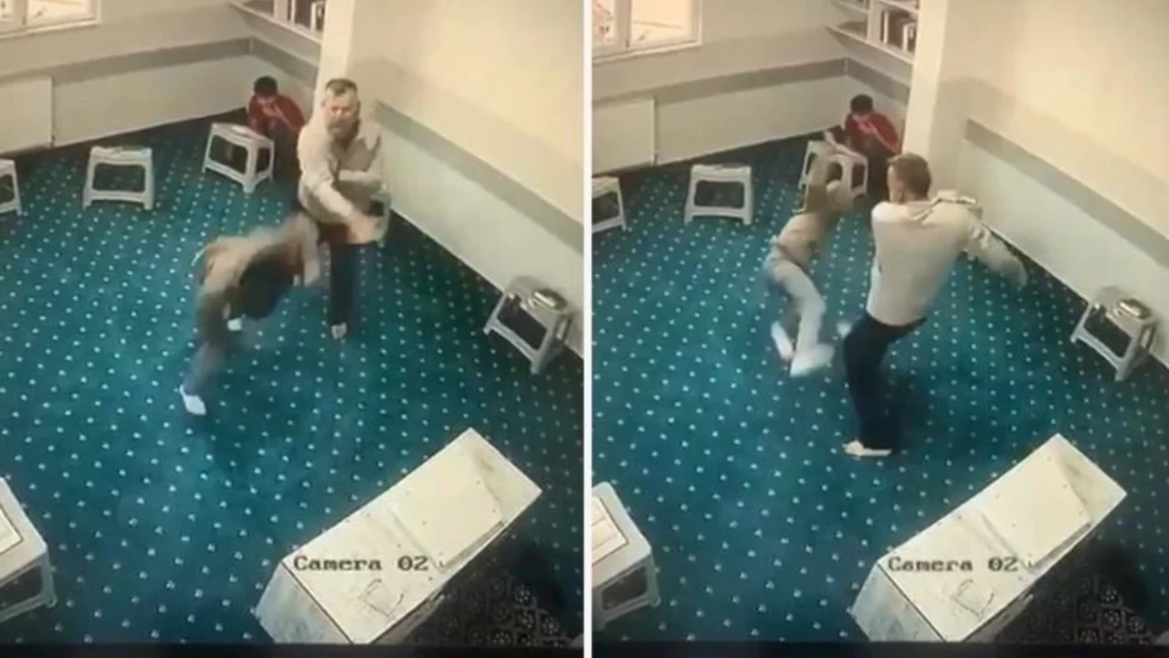 Yurtta kan donduran görüntüler! Küçük çocuğun kabusu dakikalarca sürdü