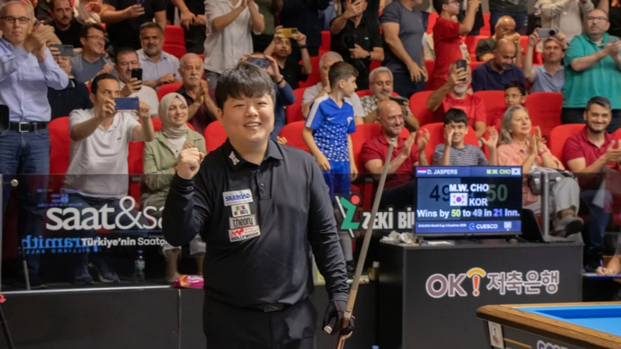 3 Bant Bilardo Dünya Kupası'nda Güney Koreli Cho, şampiyon oldu