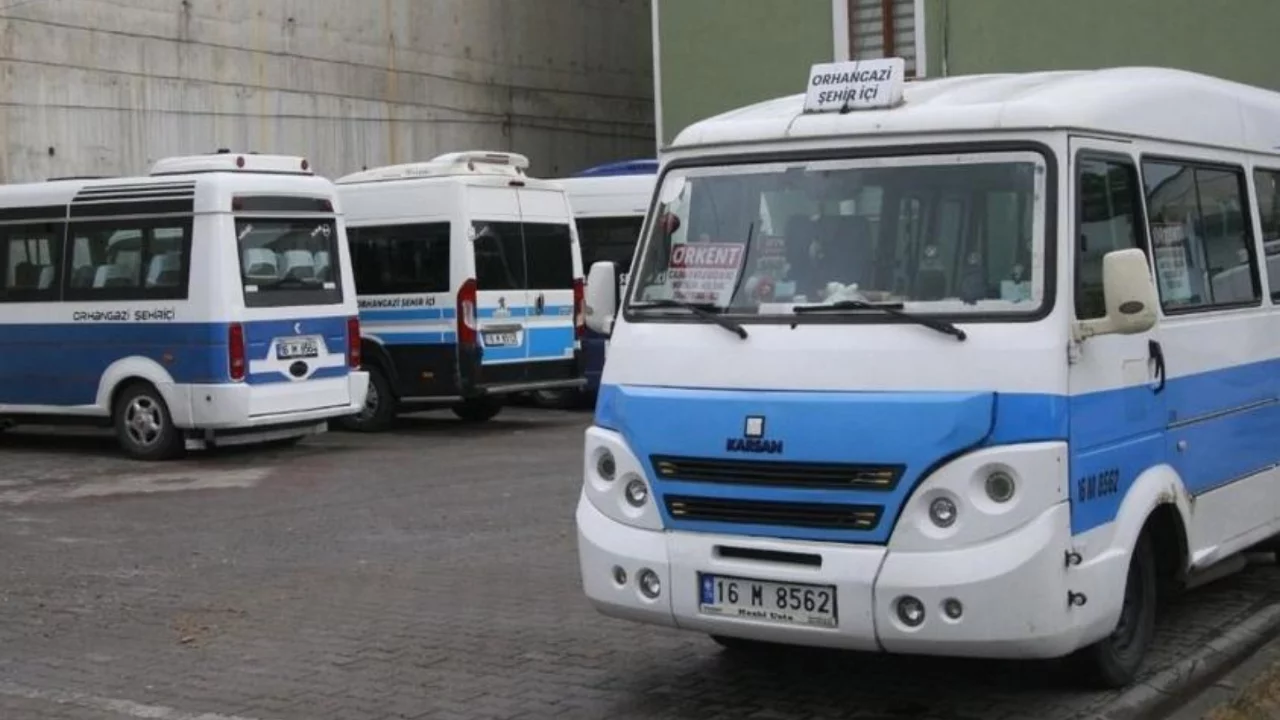 Orhangazi şehir içi dolmuşlarda yaz tarifesine geçildi