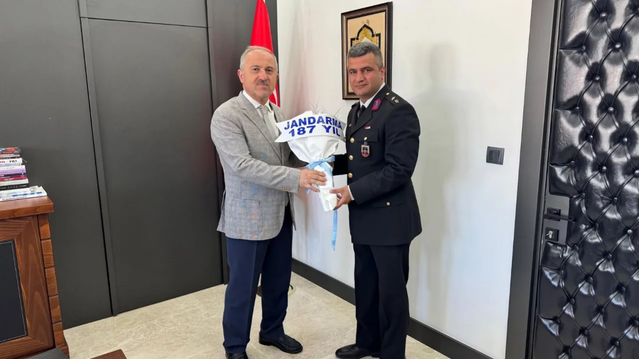 Orhangazi İl&ccedil;e Jandarma Komutanlığından Kaymakam Karamehmetoğlu'na ziyaret