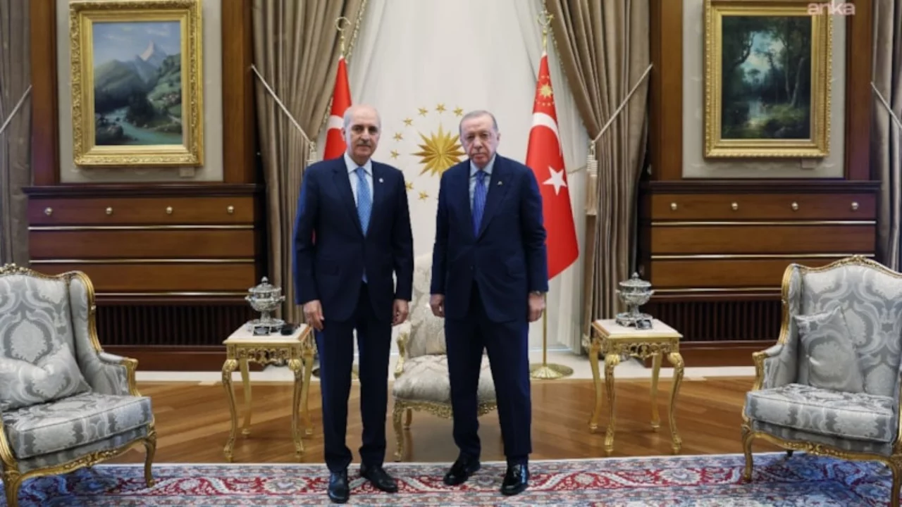 Cumhurbaşkanı Erdoğan, Numan Kurtulmuş ile bir araya geldi