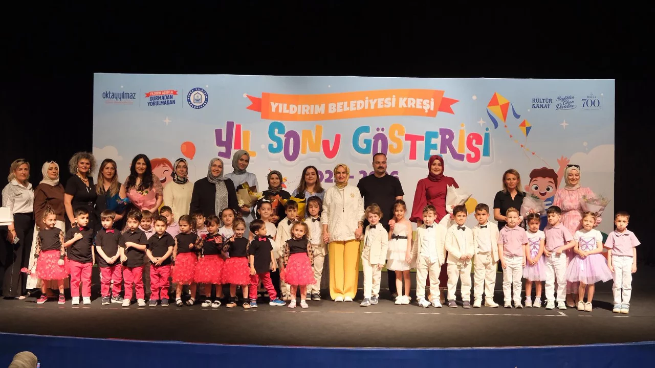 Yıldırım'da miniklerin mezuniyet coşkusu