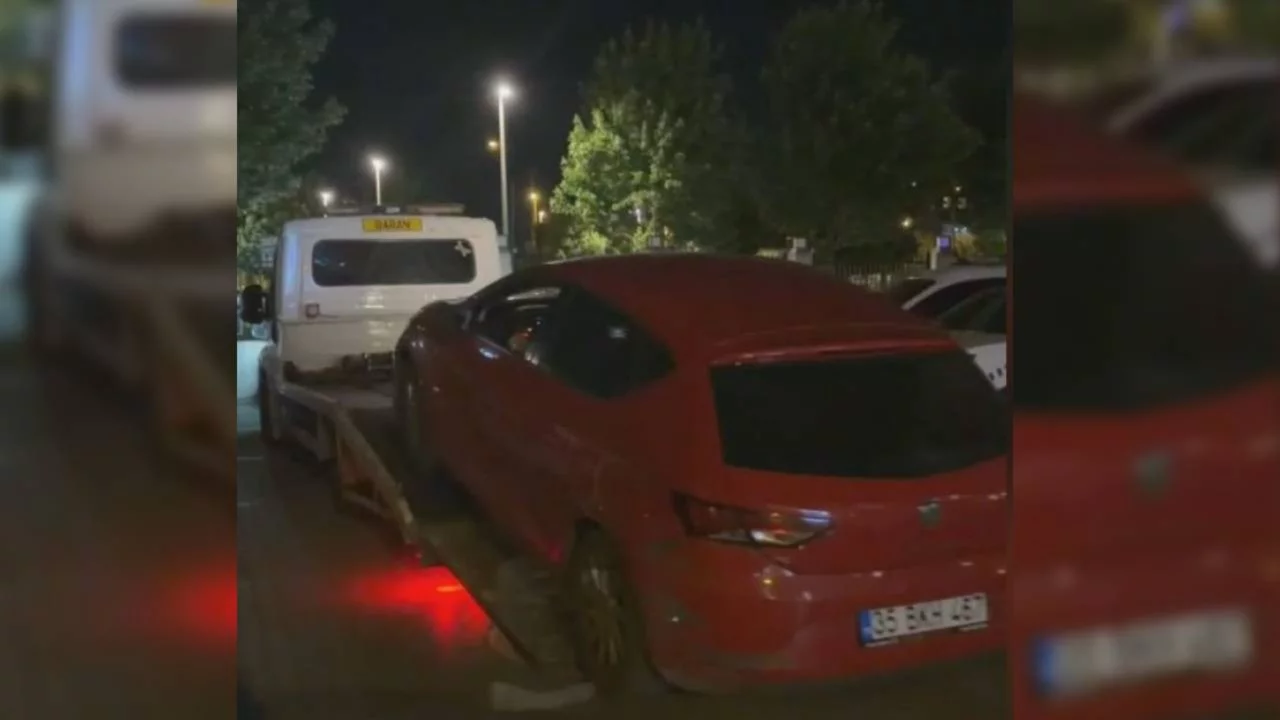 Caddede drift atan ehliyetsiz sürücüye rekor ceza 