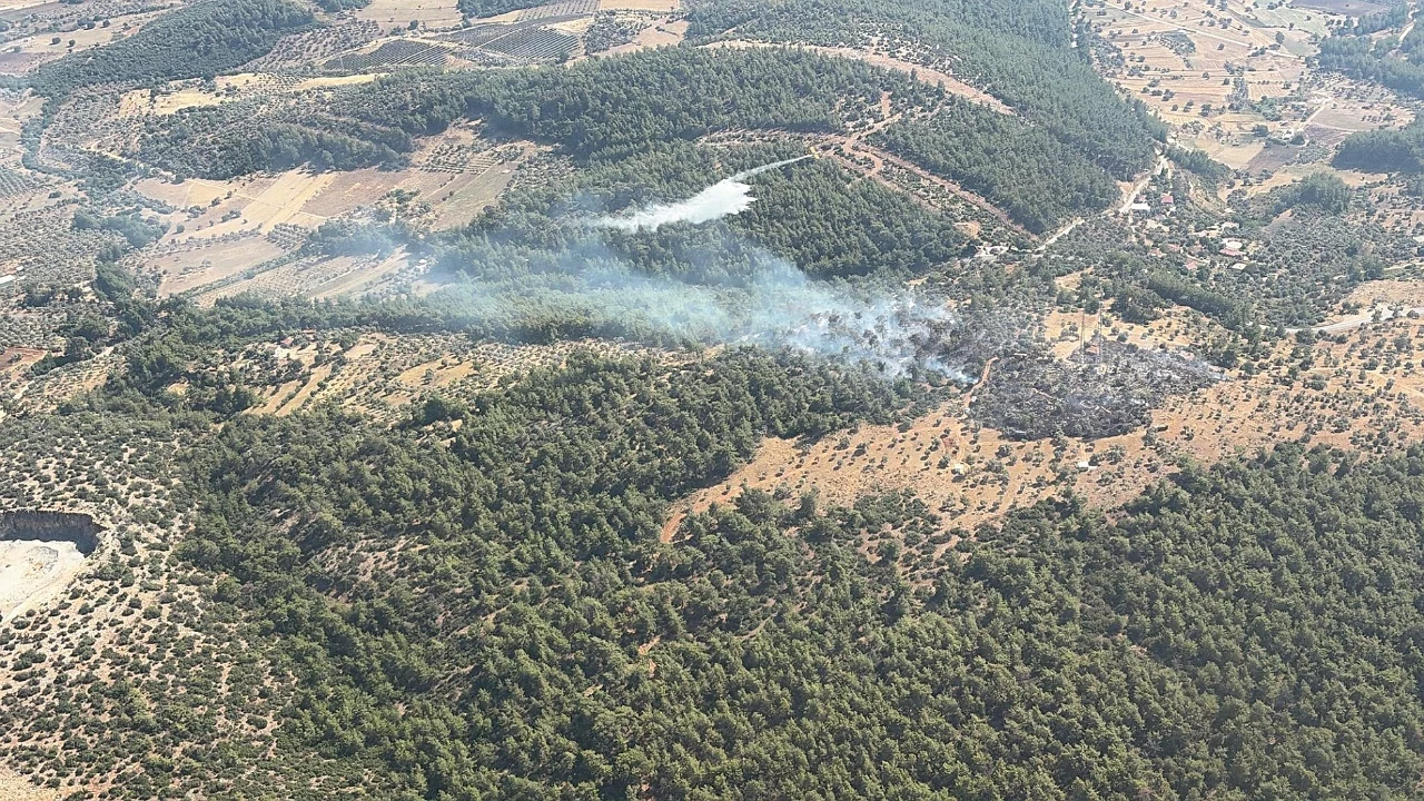 Zirai alanda yangın paniği! Alevler büyümeden kontrol altına alındı