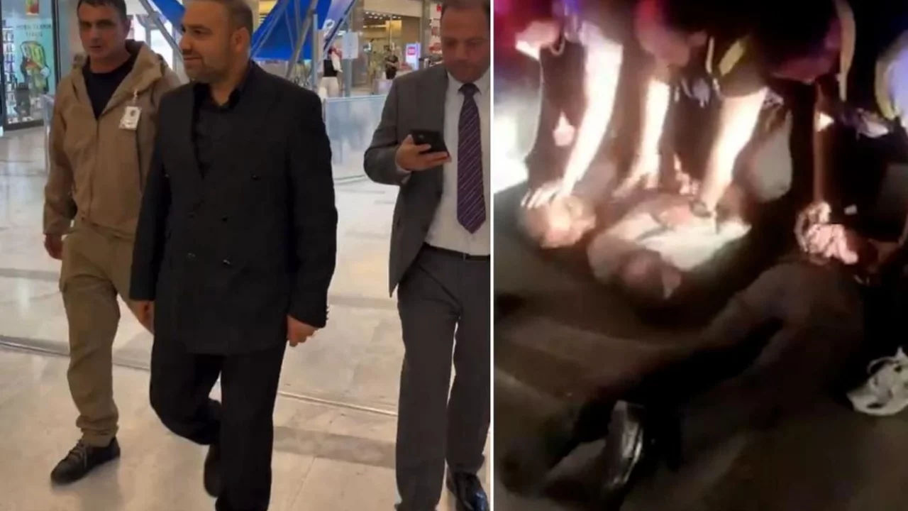 &Uuml;nvanını s&ouml;yleyip AVM denetlemeye kalktı, polis fena paketledi!