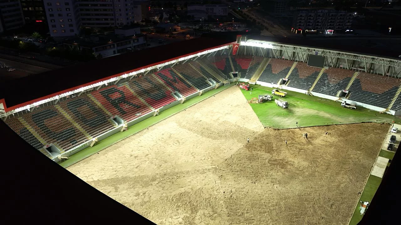 Çorum FK'dan Süper Lig öncesi stadyuma dev yenileme