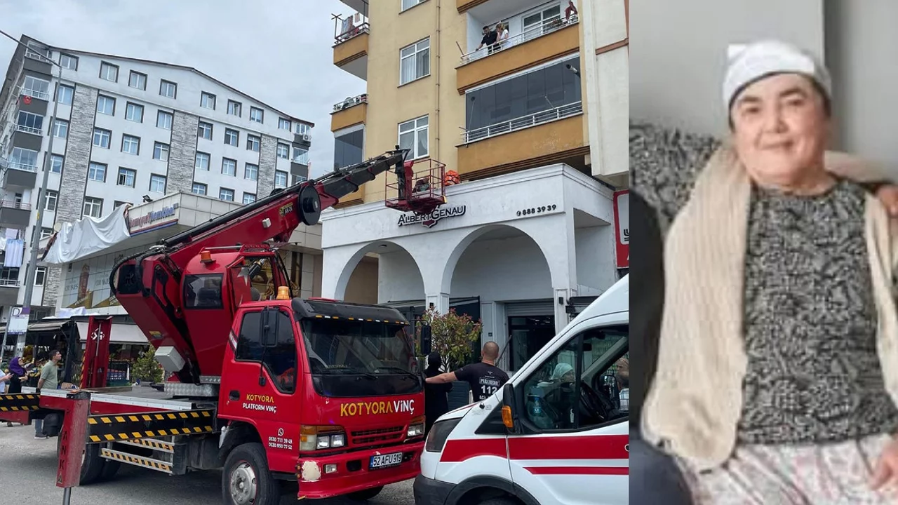 Yaşlı kadın apartmandan d&uuml;şerek can verdi