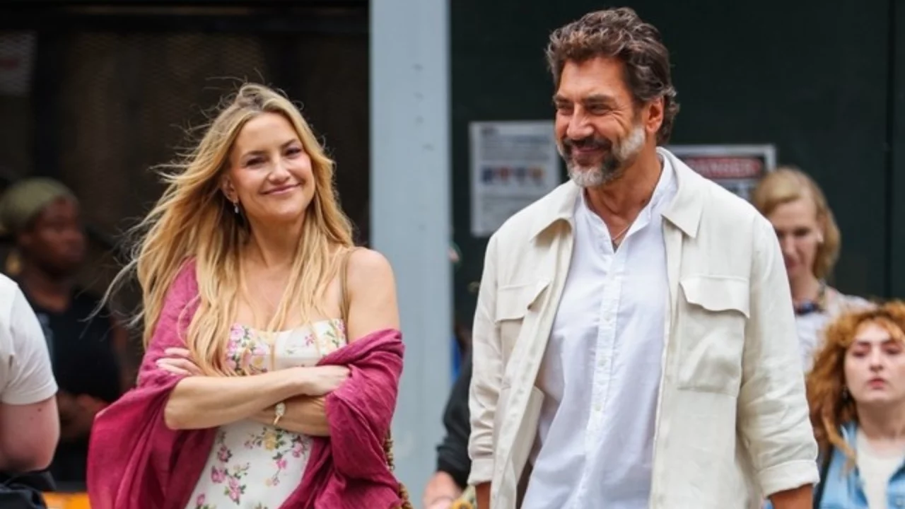 Kate Hudson ve Javier Bardem'den yeni film s&uuml;rprizi! Romantik komedi setinden ilk kareler geldi