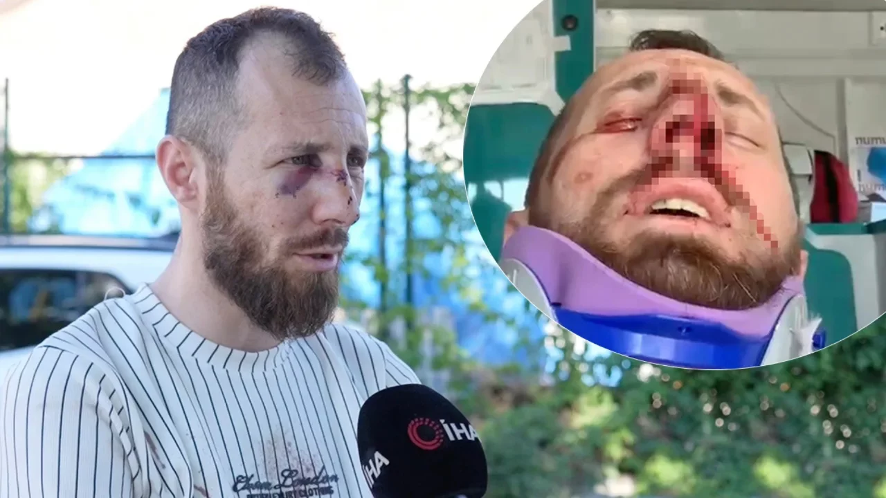 Pazarda &ouml;ld&uuml;resiye d&ouml;v&uuml;ld&uuml;! Her şey canlı yayına yansıdı