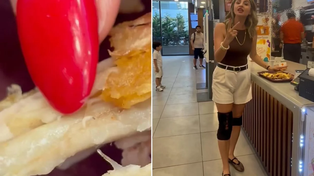 &Uuml;nl&uuml; fast food zincirinde mide bulandıran olay!