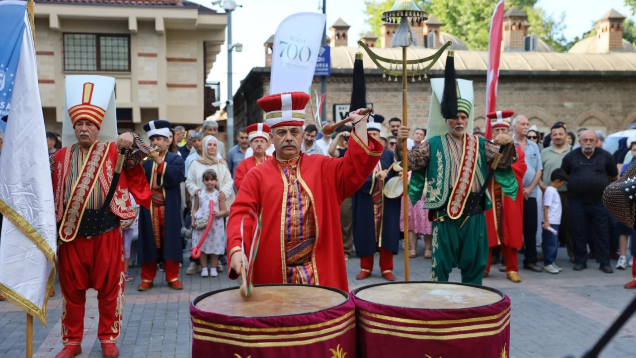 Bursa'da fetih ruhu mehter marşlarıyla yaşatıldı