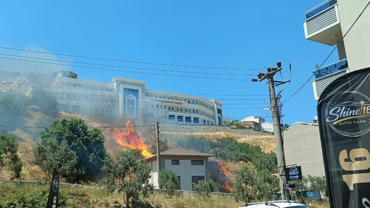 Bursa'da alevler kısa sürede büyüdü!