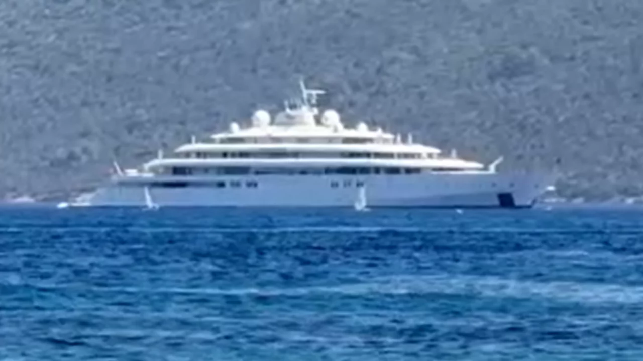 150 milyon dolarlık deniz devi Bodrum açıklarında görüntülendi
