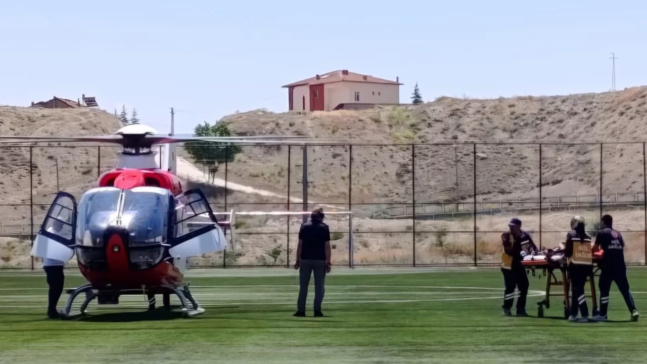 65 yaşındaki hasta hava ambulansıyla sevk edildi