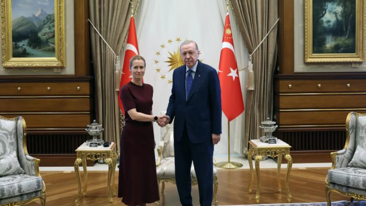 Cumhurbaşkanı Erdoğan AB Y&uuml;ksek Temsilcisi Kallas'ı kabul etti